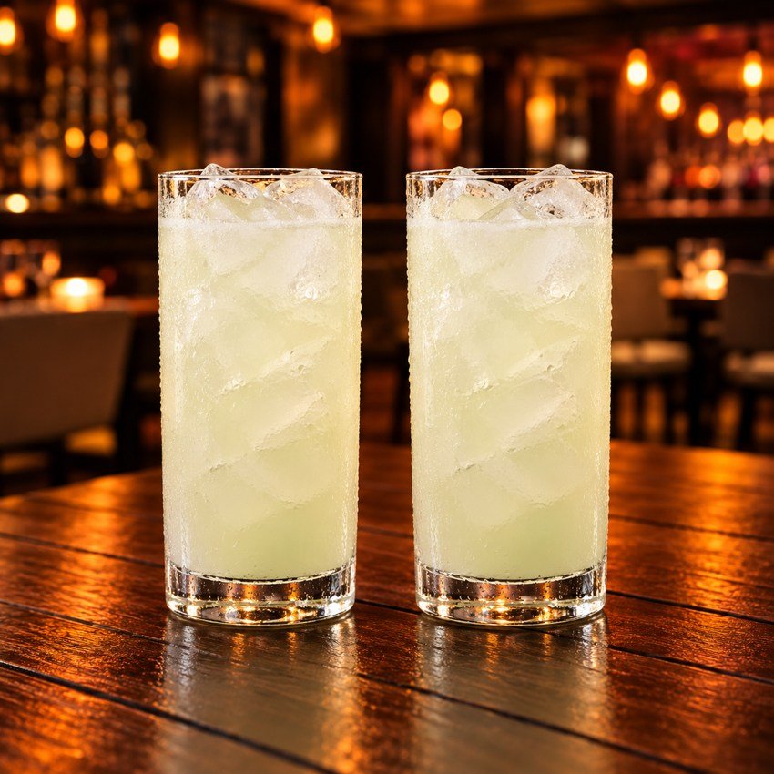 Caipiriña — dos vasos iguales, 2 por 1