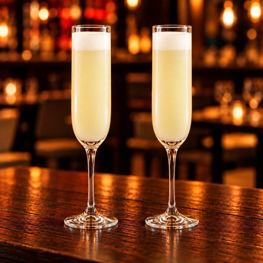 Pisco Sour — dos vasos iguales, 2 por 1